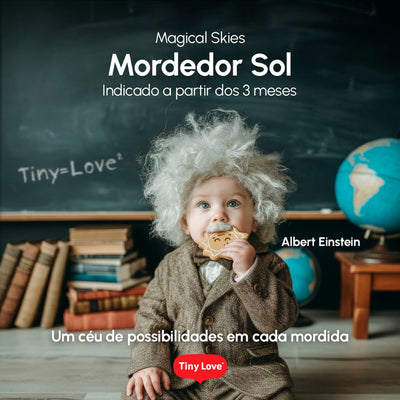Mordedor Sensorial em Silicone Tiny Love Sol - Estímulo completo em cada mordida